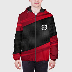 Куртка с капюшоном мужская Volvo: Red Sport, цвет: 3D-черный — фото 2