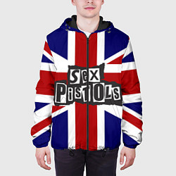Куртка с капюшоном мужская Sex Pistols UK, цвет: 3D-черный — фото 2