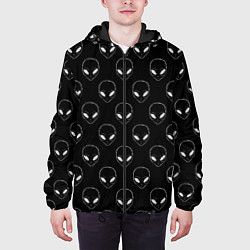 Куртка с капюшоном мужская Watch Aliens, цвет: 3D-черный — фото 2