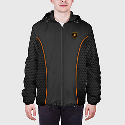 Куртка с капюшоном мужская Lamborghini Style, цвет: 3D-черный — фото 2