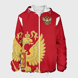 Куртка с капюшоном мужская Сборная России: эксклюзив, цвет: 3D-белый