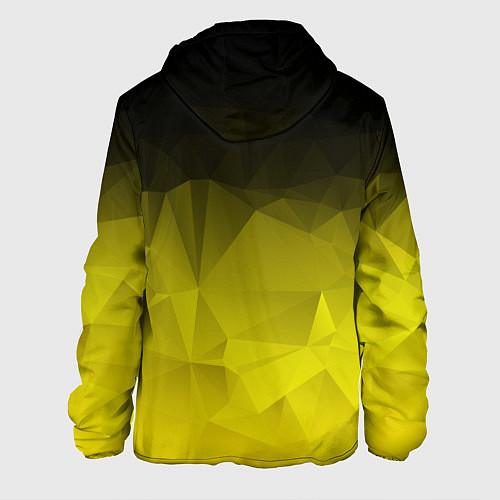 Мужская куртка Cyberpunk 2077: Yellow Poly / 3D-Белый – фото 2