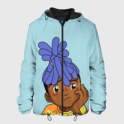 Куртка с капюшоном мужская XXXTentacion Kid, цвет: 3D-черный