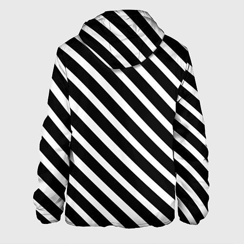 Мужская куртка BTS: B&W Stripes / 3D-Белый – фото 2