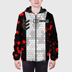 Куртка с капюшоном мужская Fortnite: Штурмовик, цвет: 3D-черный — фото 2