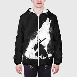 Куртка с капюшоном мужская Dark Souls: Howling Wolf, цвет: 3D-белый — фото 2