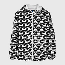 Куртка с капюшоном мужская TES: White Pattern, цвет: 3D-белый