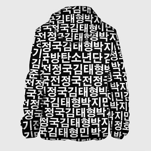 Мужская куртка BTS Hieroglyphs / 3D-Белый – фото 2