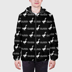 Куртка с капюшоном мужская GUSSI: Black Pattern, цвет: 3D-черный — фото 2