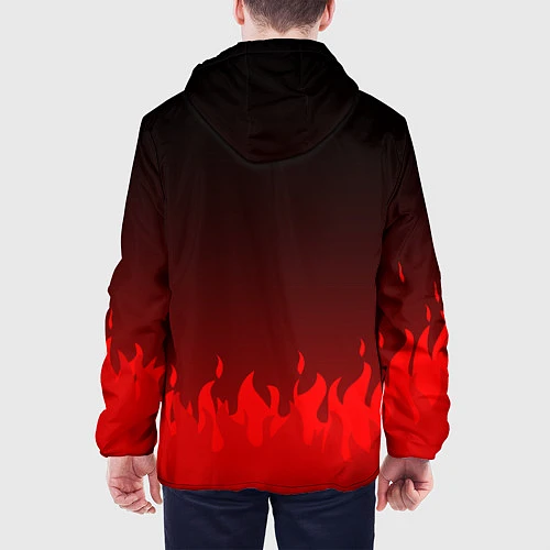 Мужская куртка Kumamon: Hell Flame / 3D-Черный – фото 4