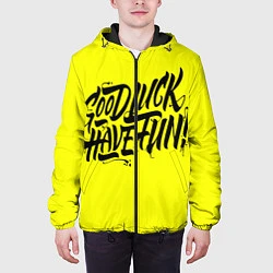 Куртка с капюшоном мужская GL HF, цвет: 3D-черный — фото 2