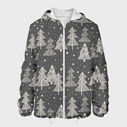 Мужская куртка Grey Christmas Trees