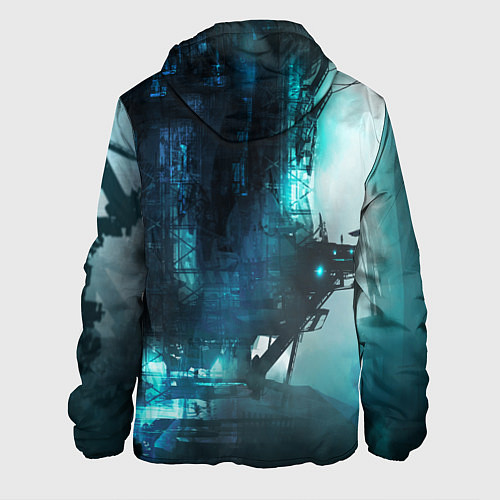 Мужская куртка Cyberpunk 2077: Techno / 3D-Белый – фото 2