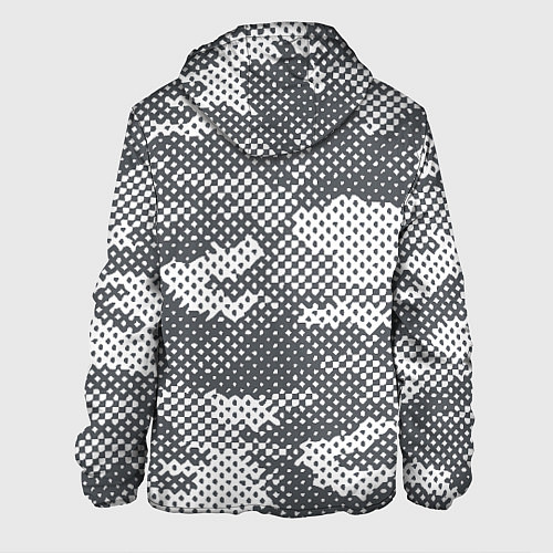 Мужская куртка Серый камуфляж / 3D-Белый – фото 2