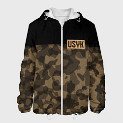 Куртка с капюшоном мужская USYK Camo, цвет: 3D-белый