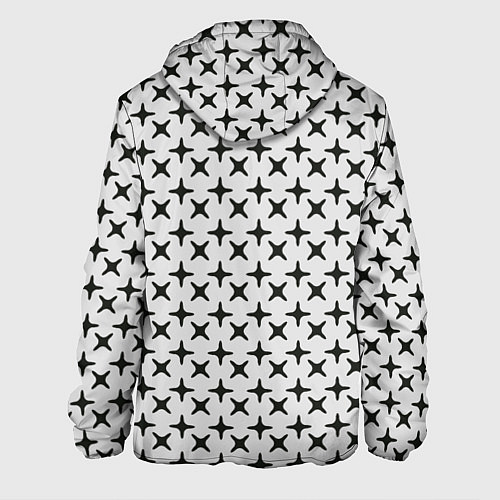 Мужская куртка Геометрические крестики / 3D-Белый – фото 2