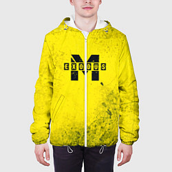Куртка с капюшоном мужская Metro Exodus: Yellow Grunge, цвет: 3D-белый — фото 2