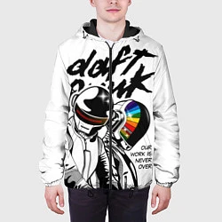 Куртка с капюшоном мужская Daft Punk: Our work is never over, цвет: 3D-черный — фото 2