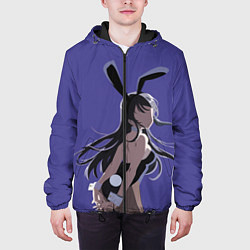 Куртка с капюшоном мужская Senpai Girl, цвет: 3D-черный — фото 2