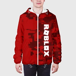 Куртка с капюшоном мужская ROBLOX: Red Camo, цвет: 3D-белый — фото 2