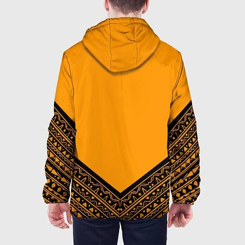 Мужская куртка Native American: Yellow Style / 3D-Черный – фото 4