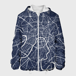 Куртка с капюшоном мужская Карта Москвы, цвет: 3D-белый