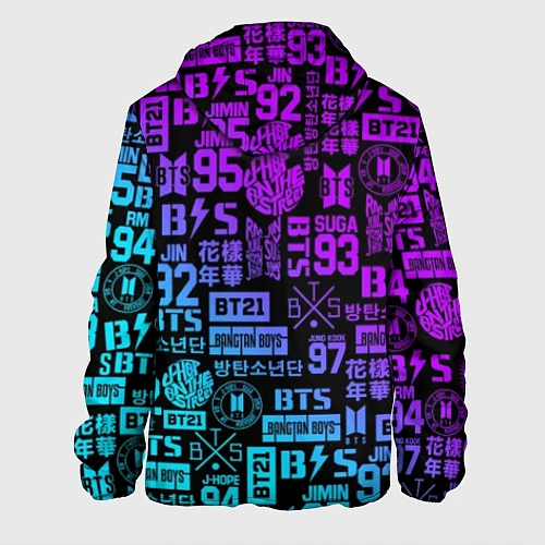 Мужская куртка BTS Logos / 3D-Белый – фото 2