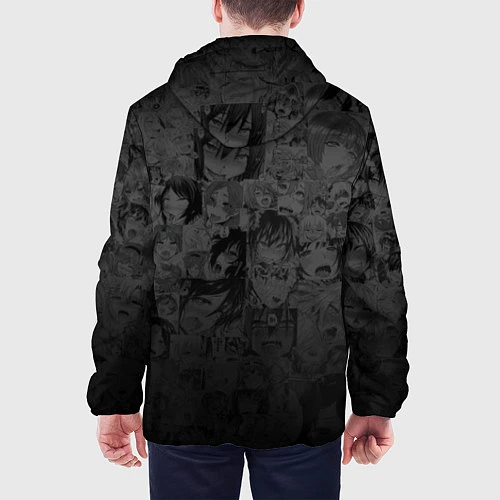 Мужская куртка PORNHUB AHEGAO / 3D-Черный – фото 4