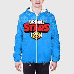 Куртка с капюшоном мужская Brawl Stars, цвет: 3D-белый — фото 2