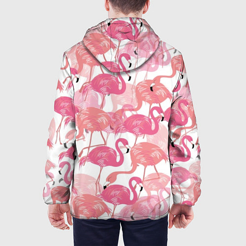 Мужская куртка Рай фламинго / 3D-Черный – фото 4