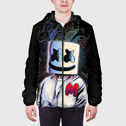 Куртка с капюшоном мужская Marshmello XXX, цвет: 3D-черный — фото 2