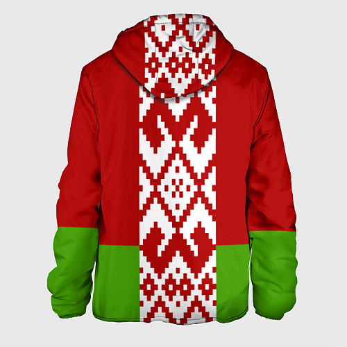 Мужская куртка Беларусь флаг / 3D-Белый – фото 2