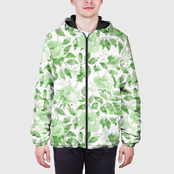 Куртка с капюшоном мужская Пышная растительность, цвет: 3D-черный — фото 2