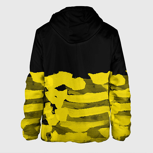 Мужская куртка Cyberpunk 2077: Black & Yellow / 3D-Белый – фото 2