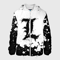 Куртка с капюшоном мужская L letter snow, цвет: 3D-белый