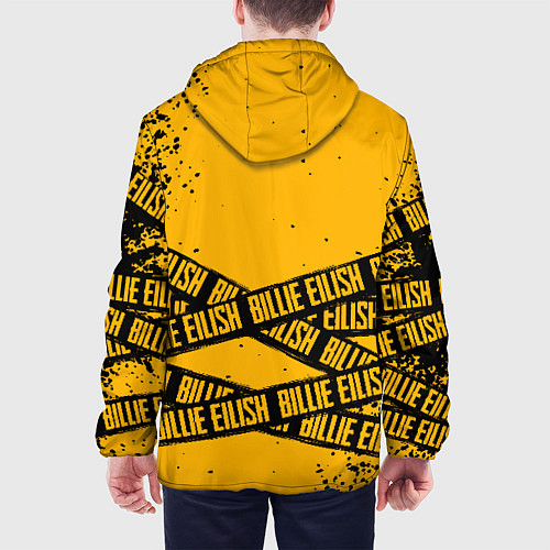 Мужская куртка BILLIE EILISH: Yellow Tape / 3D-Черный – фото 4