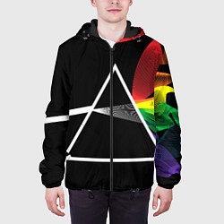 Куртка с капюшоном мужская PINK FLOYD, цвет: 3D-черный — фото 2