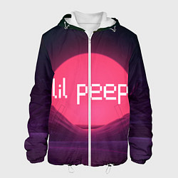 Куртка с капюшоном мужская Lil peepLogo, цвет: 3D-белый