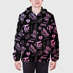 Куртка с капюшоном мужская TWICE, цвет: 3D-черный — фото 2