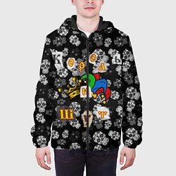 Куртка с капюшоном мужская Король и Шут, цвет: 3D-черный — фото 2