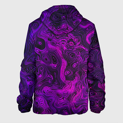 Мужская куртка Abstract purple / 3D-Белый – фото 2