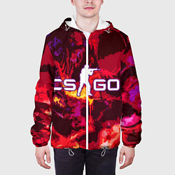 Куртка с капюшоном мужская CS GO, цвет: 3D-белый — фото 2