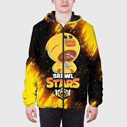 Куртка с капюшоном мужская BRAWL STARS SALLY LEON, цвет: 3D-черный — фото 2