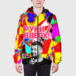 Куртка с капюшоном мужская Руки Вверх, цвет: 3D-черный — фото 2