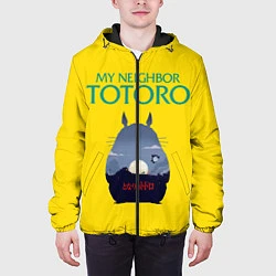 Куртка с капюшоном мужская Тоторо, цвет: 3D-черный — фото 2