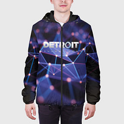 Куртка с капюшоном мужская DETROIT:BECOME HUMAN 2019, цвет: 3D-черный — фото 2