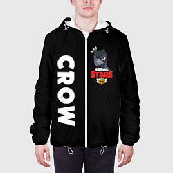 Куртка с капюшоном мужская BRAWL STARS CROW, цвет: 3D-белый — фото 2