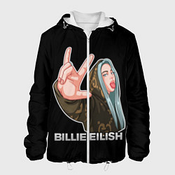 Куртка с капюшоном мужская BILLIE EILISH, цвет: 3D-белый