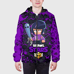 Куртка с капюшоном мужская BRAWL STARS BIBI, цвет: 3D-черный — фото 2