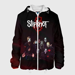 Куртка с капюшоном мужская Slipknot, цвет: 3D-белый